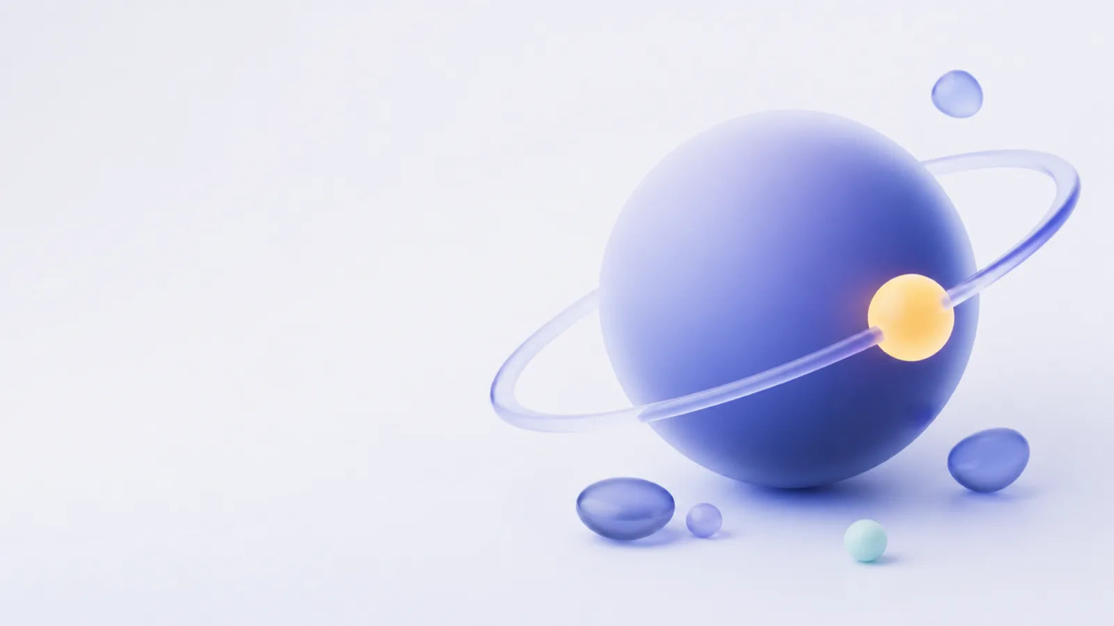 Abstract KnowMePlanet illustration showing connected planets